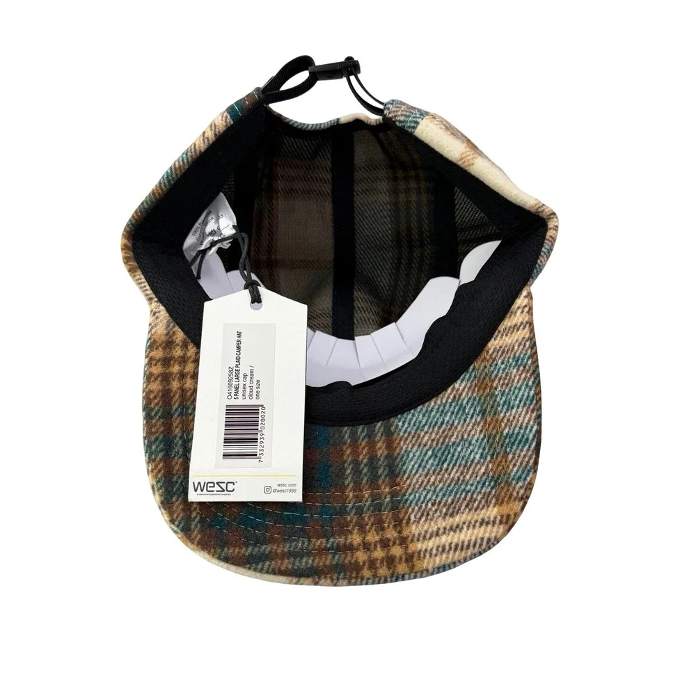 WESC We Are the Superlative Conspiracy 5 panel camper tweed Swedish hat‎